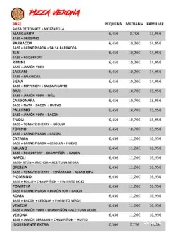 Restaurante Pizza Verona - Ordizia