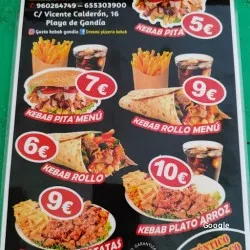 Restaurante Kebab y Pizzeria - Gandia