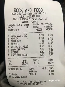 Restaurante Rock & Food - Huesca