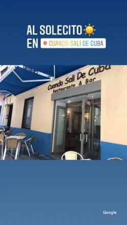 Cuando Sali de Cuba, jatetxea (Madrid)