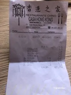 Restaurante Casa Hong Kong, restaurante en Cheste