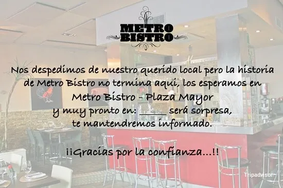 Foto de Metro Bistro- Templo de Debod