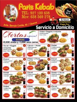 Restaurante París Döner Kebab - Cáceres